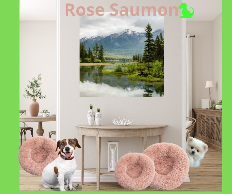 Coussin  pour chien | Repos-Câlin - Rose Saumon